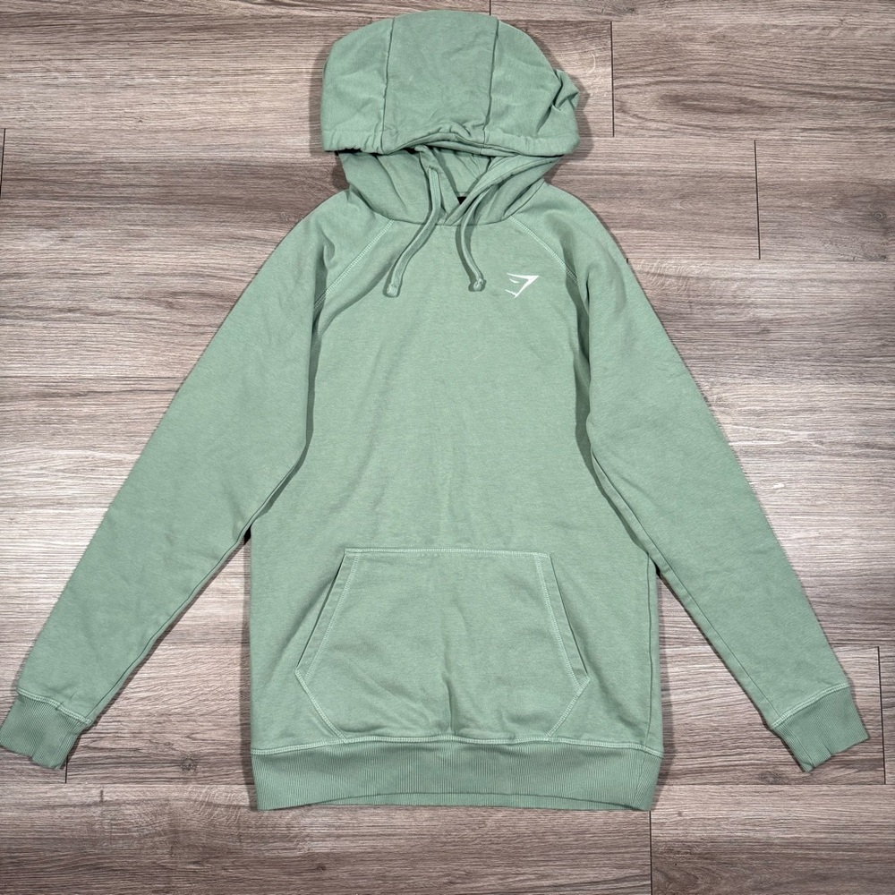 Men’s Gymshark Green Crest Hoodie Size S MSRP $40
